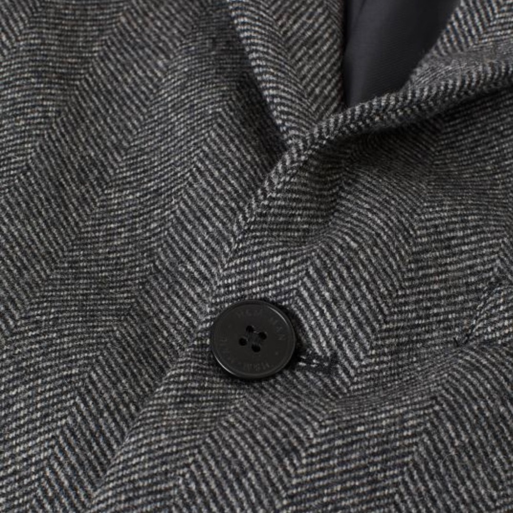 H&M Wool Herringbone Blazer
